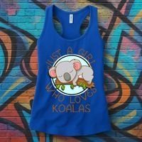 Just A Girl Who Loves Koala Bear Gift Women's Tank Top thumb 3