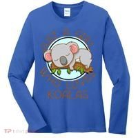 Just A Girl Who Loves Koala Bear Gift Women's Long Sleeve Shirt thumb 0