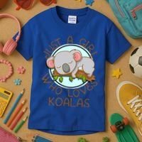 Just A Girl Who Loves Koala Bear Gift Kids T-Shirt thumb 3