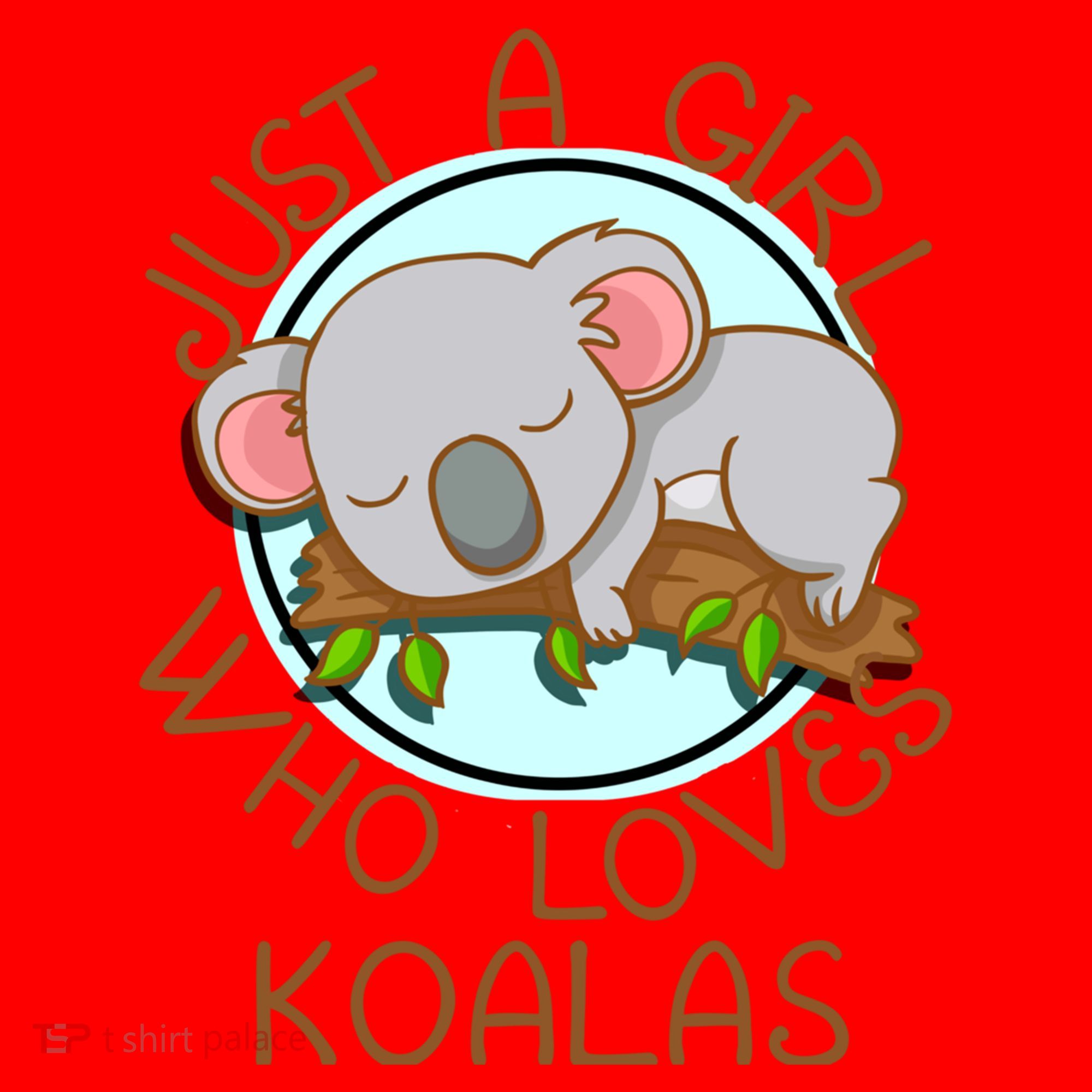 Just A Girl Who Loves Koala Bear Gift Santa Hat