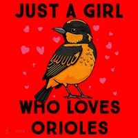 Just A Girl Who Really Loves Orioles Santa Hat thumb 1