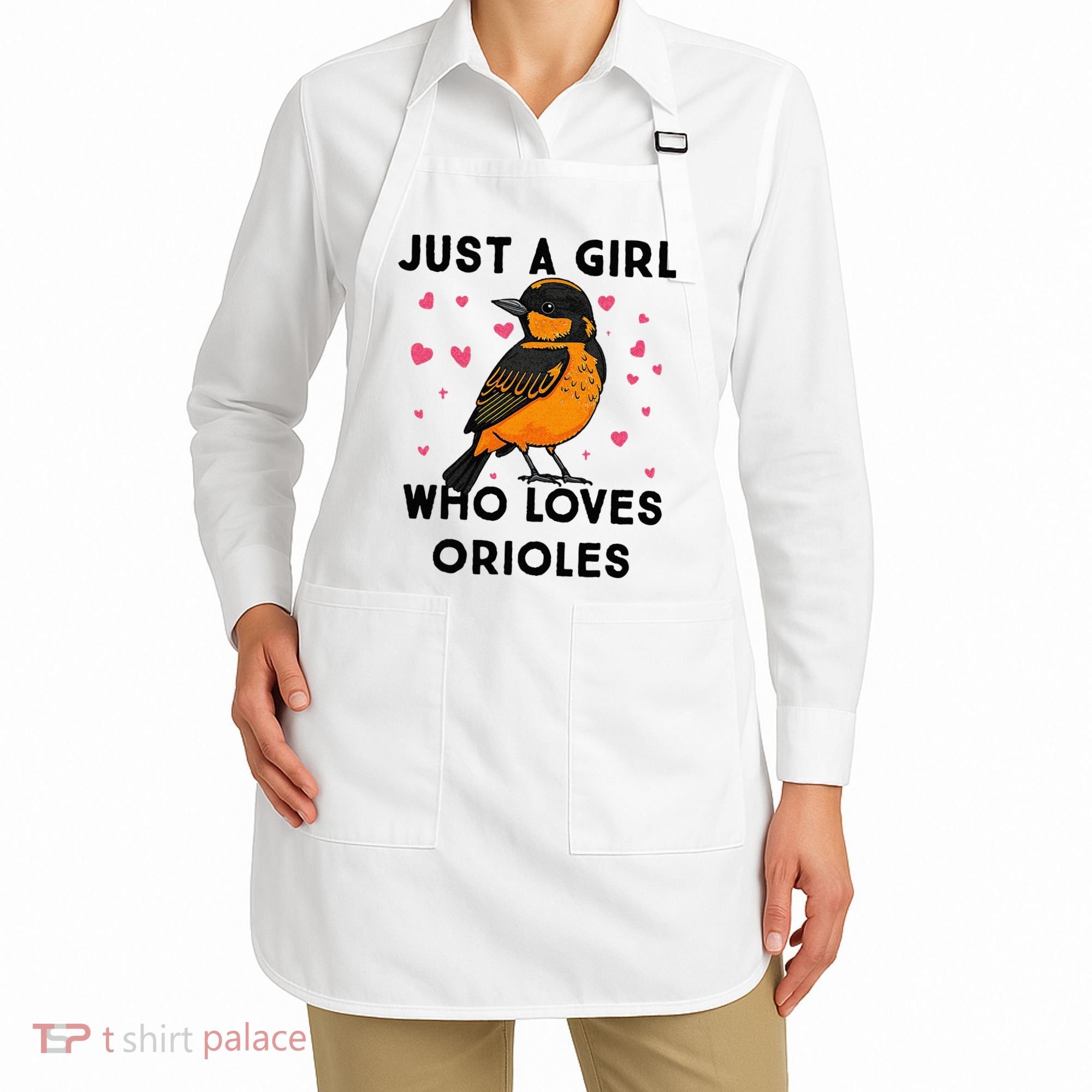 Just A Girl Who Really Loves Orioles Apron