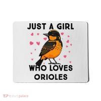 Just A Girl Who Really Loves Orioles Mousepad thumb 0