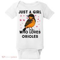 Just A Girl Who Really Loves Orioles Baby Bodysuit thumb 0