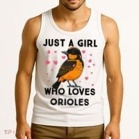 Just A Girl Who Really Loves Orioles Tank Top thumb 3