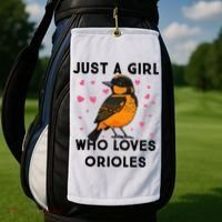 Just A Girl Who Really Loves Orioles Golf Towel thumb 2