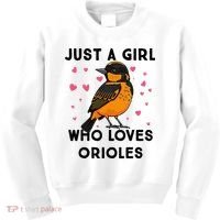 Just A Girl Who Really Loves Orioles Kids Sweatshirt thumb 0