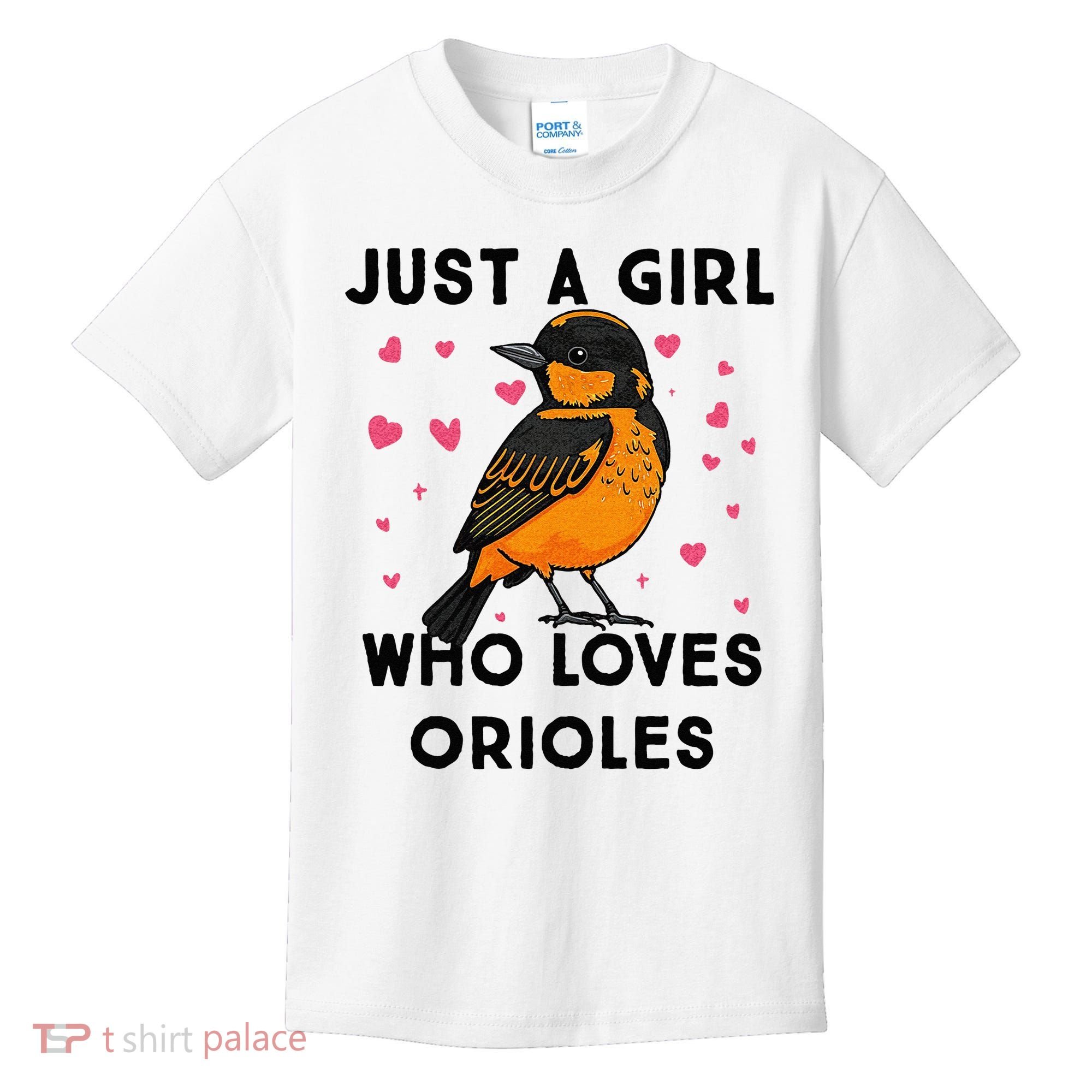 Just A Girl Who Really Loves Orioles Kids T-Shirt