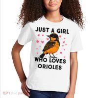 Just A Girl Who Really Loves Orioles Kids T-Shirt thumb 2