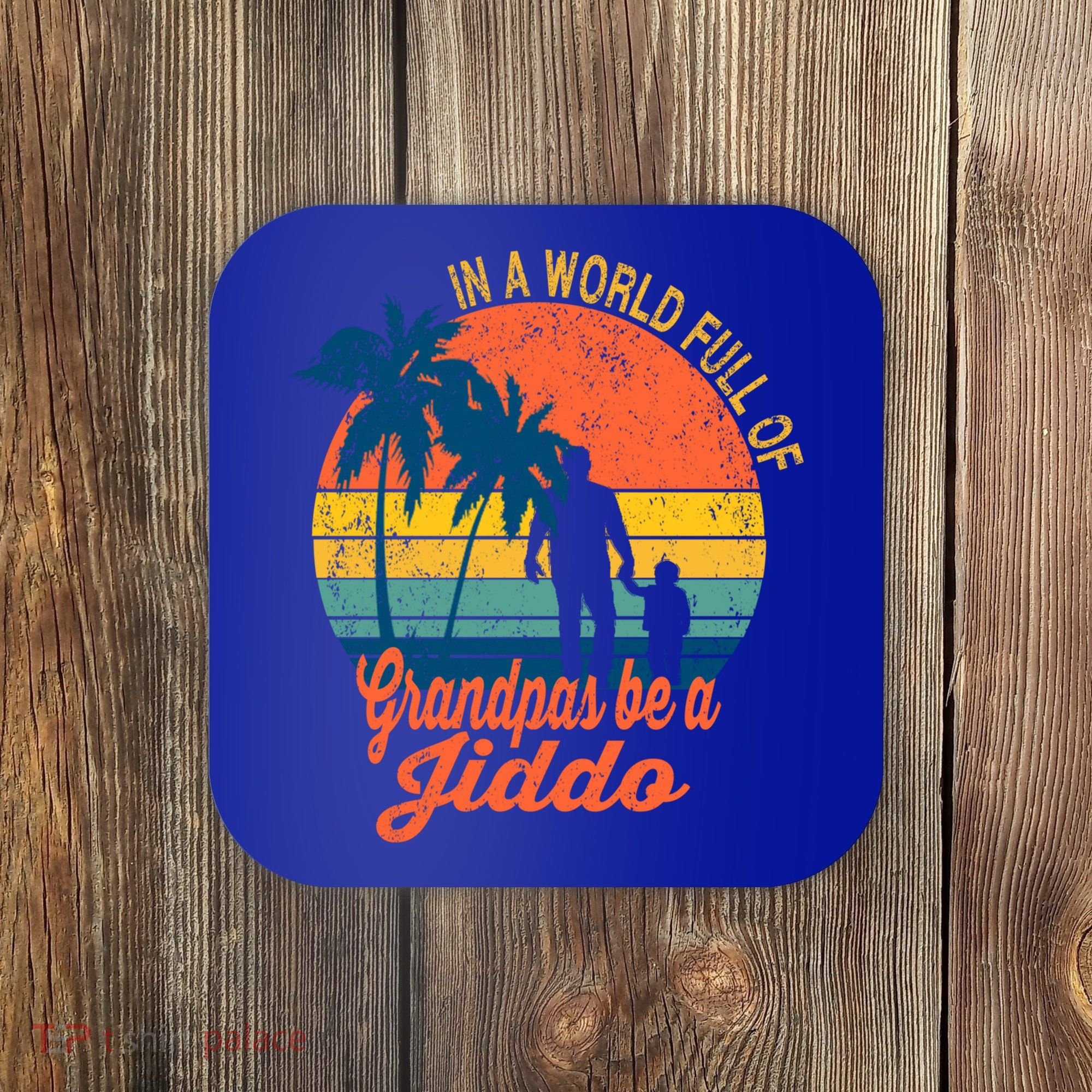Jiddo Arab Grandfather Gift Arabic Grandpa Father's Day Gift Coaster