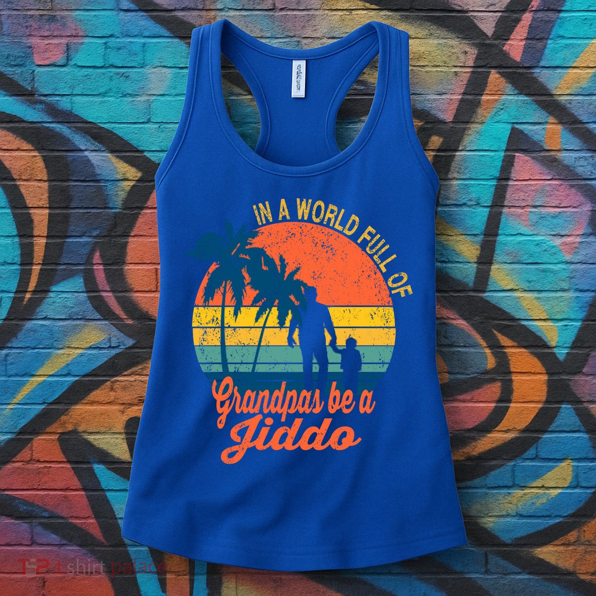 Jiddo Arab Grandfather Gift Arabic Grandpa Father's Day Gift Women's Tank Top