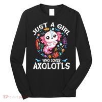 Just a Girl Who Loves Axolotls Cute Axolotl  Long Sleeve Shirt thumb 0