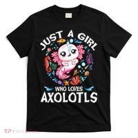 Just a Girl Who Loves Axolotls Cute Axolotl  T-Shirt thumb 0