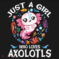 Just a Girl Who Loves Axolotls Cute Axolotl  Mousepad thumb 1