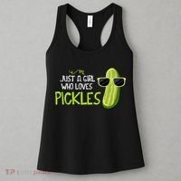 Just A Girl Who Loves Pickles Cuts Pickles Cooking Birthday Women's Tank Top thumb 3