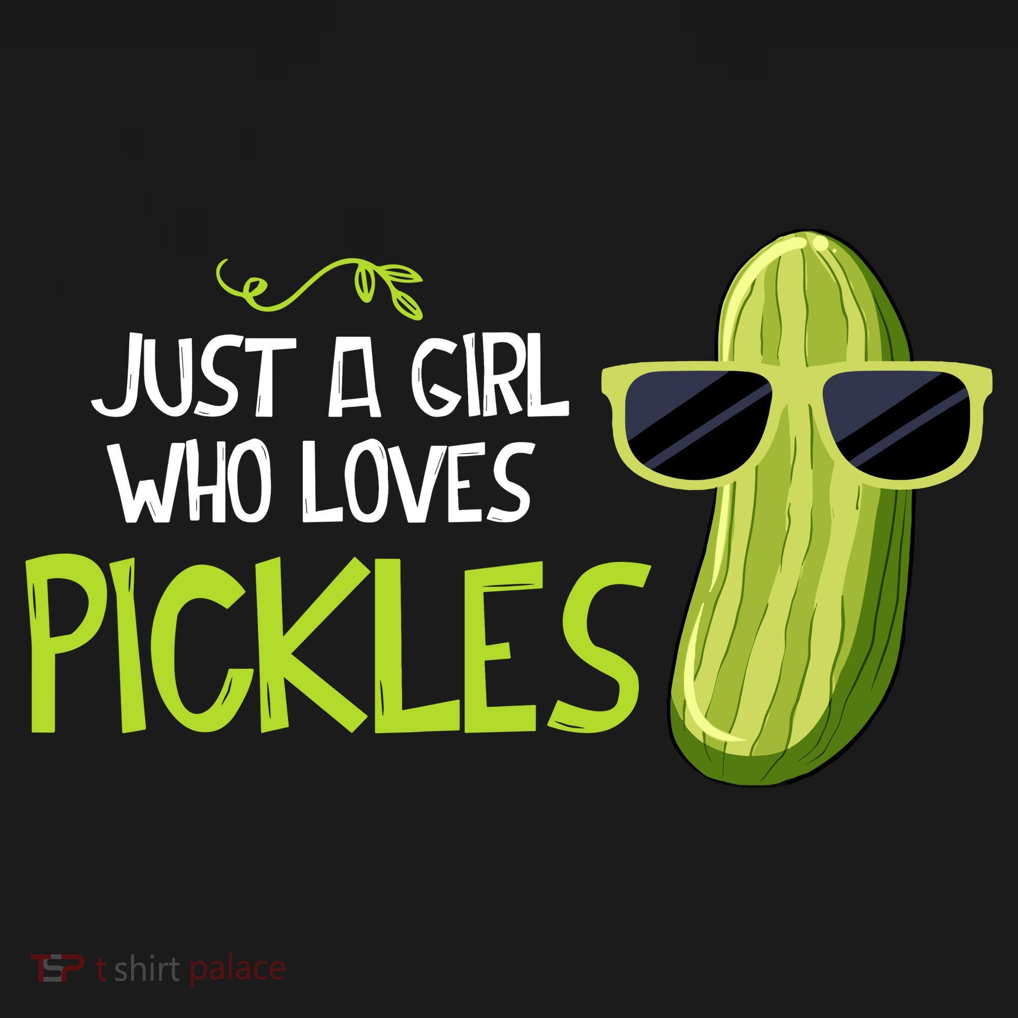 Just A Girl Who Loves Pickles Cuts Pickles Cooking Birthday Women's Tank Top