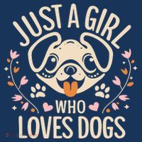Just A Girl Who Loves Dogs Long Sleeve Shirt thumb 2