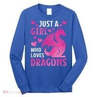 Just A Girl Who Loves Dragons  Long Sleeve Shirt thumb 0