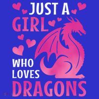 Just A Girl Who Loves Dragons  T-Shirt thumb 7