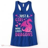 Just A Girl Who Loves Dragons  Women's Tank Top thumb 0