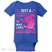 Just A Girl Who Loves Dragons  Baby Bodysuit thumb 0