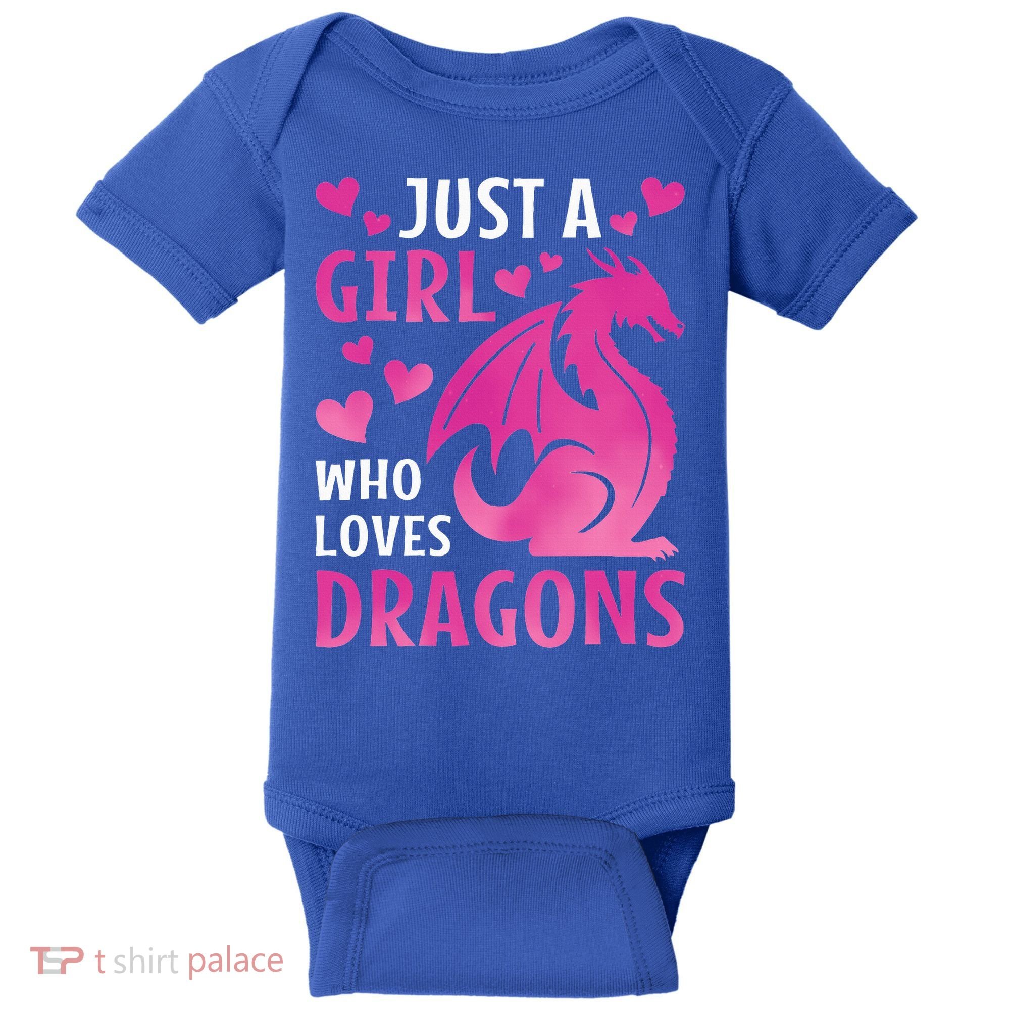 Just A Girl Who Loves Dragons  Baby Bodysuit