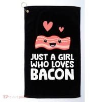 Just A Girl Who Loves Bacon Golf Towel thumb 0