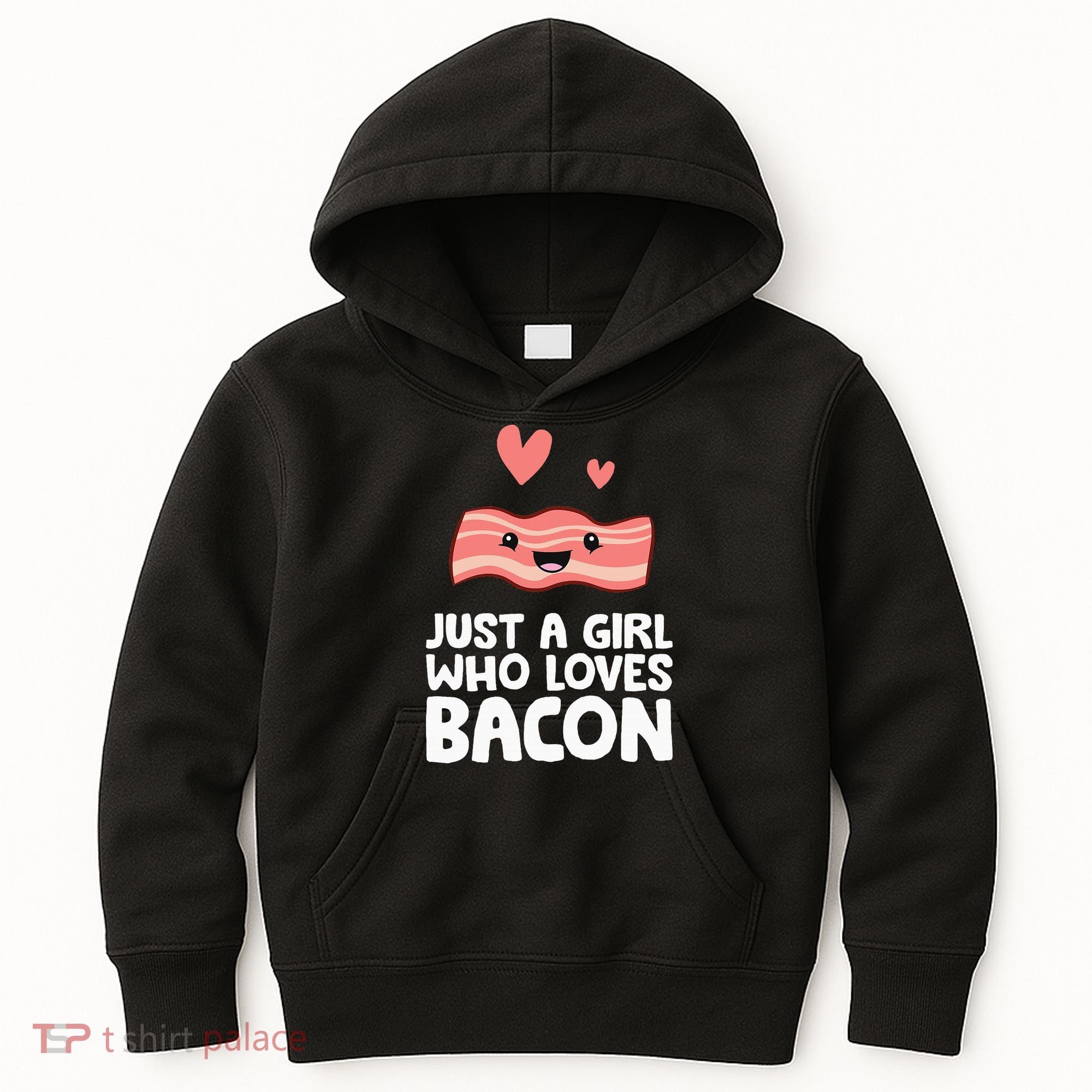 Just A Girl Who Loves Bacon Kids Hoodie