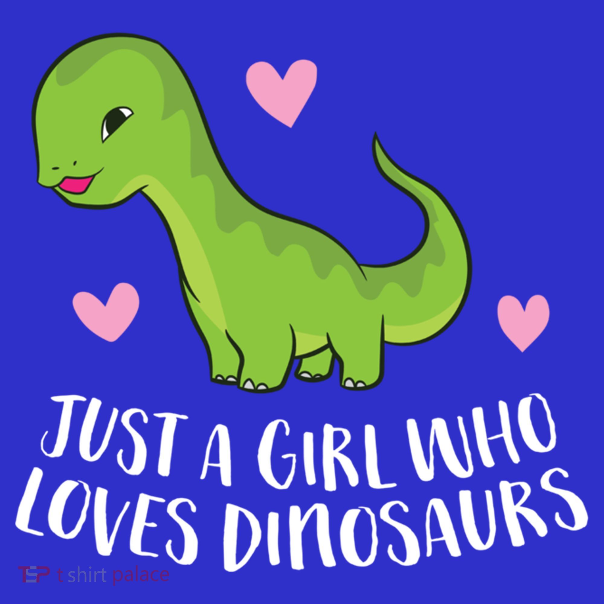 Just A Girl Who Loves Dinosaurs Cute Dinosaurs Girl Great Gift Women's Tank Top