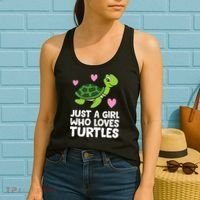 Just A Girl Who Loves Turtles Women's Tank Top thumb 2