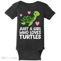 Just A Girl Who Loves Turtles Baby Bodysuit thumb 0
