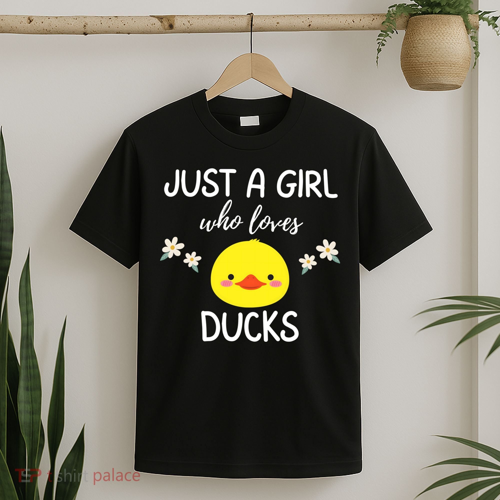 Just A Girl Who Loves Ducks Cute Duck Lover Owner Gift T-Shirt