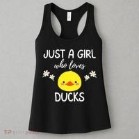 Just A Girl Who Loves Ducks Cute Duck Lover Owner Gift Women's Tank Top thumb 3