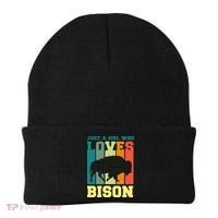 Just A Girl Who Loves Bison Beanie thumb 0
