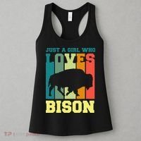 Just A Girl Who Loves Bison Women's Tank Top thumb 3