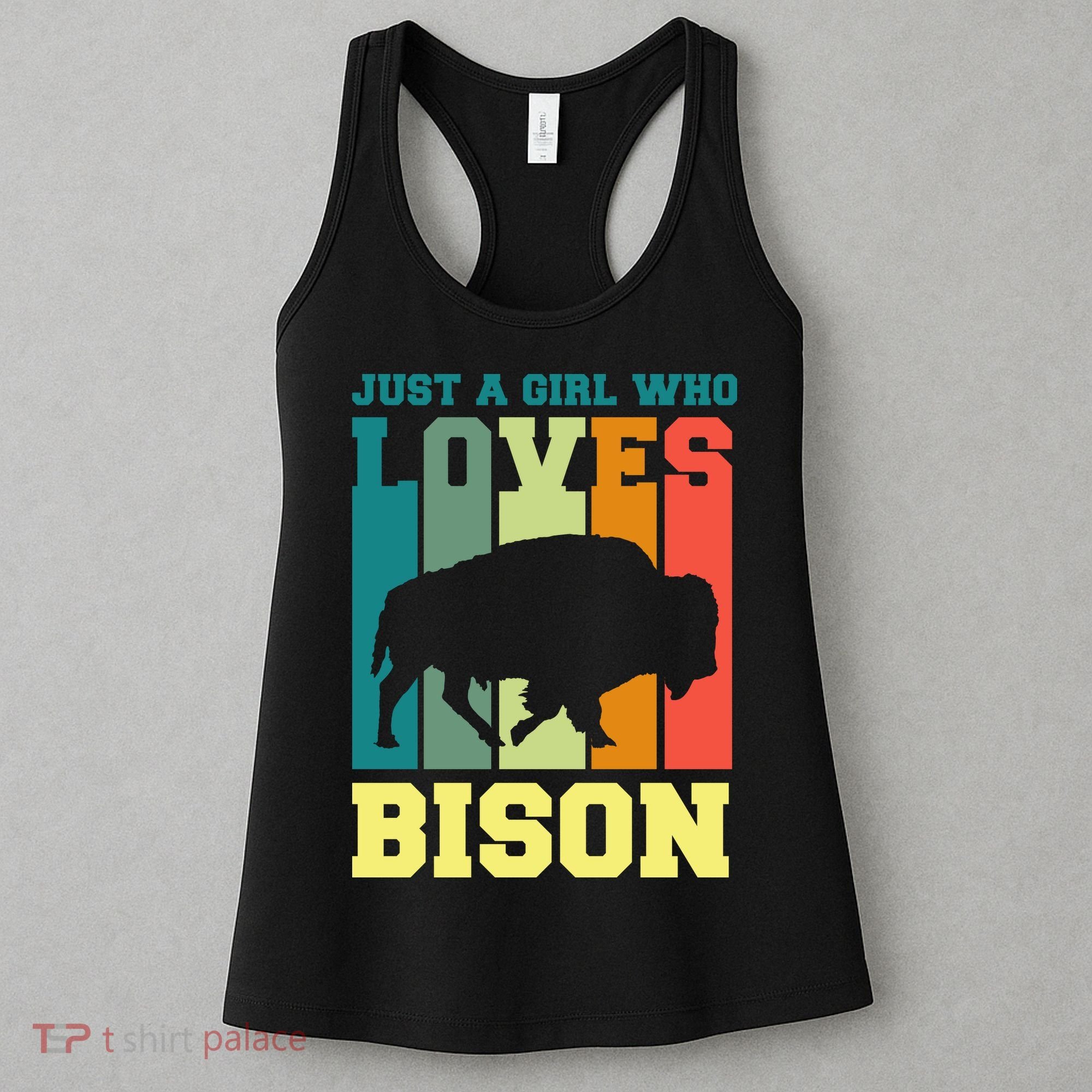 Just A Girl Who Loves Bison Women's Tank Top