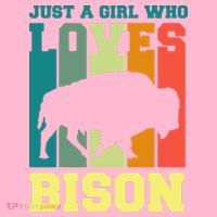 Just A Girl Who Loves Bison Hoodie thumb 2