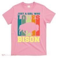Just A Girl Who Loves Bison T-Shirt thumb 0