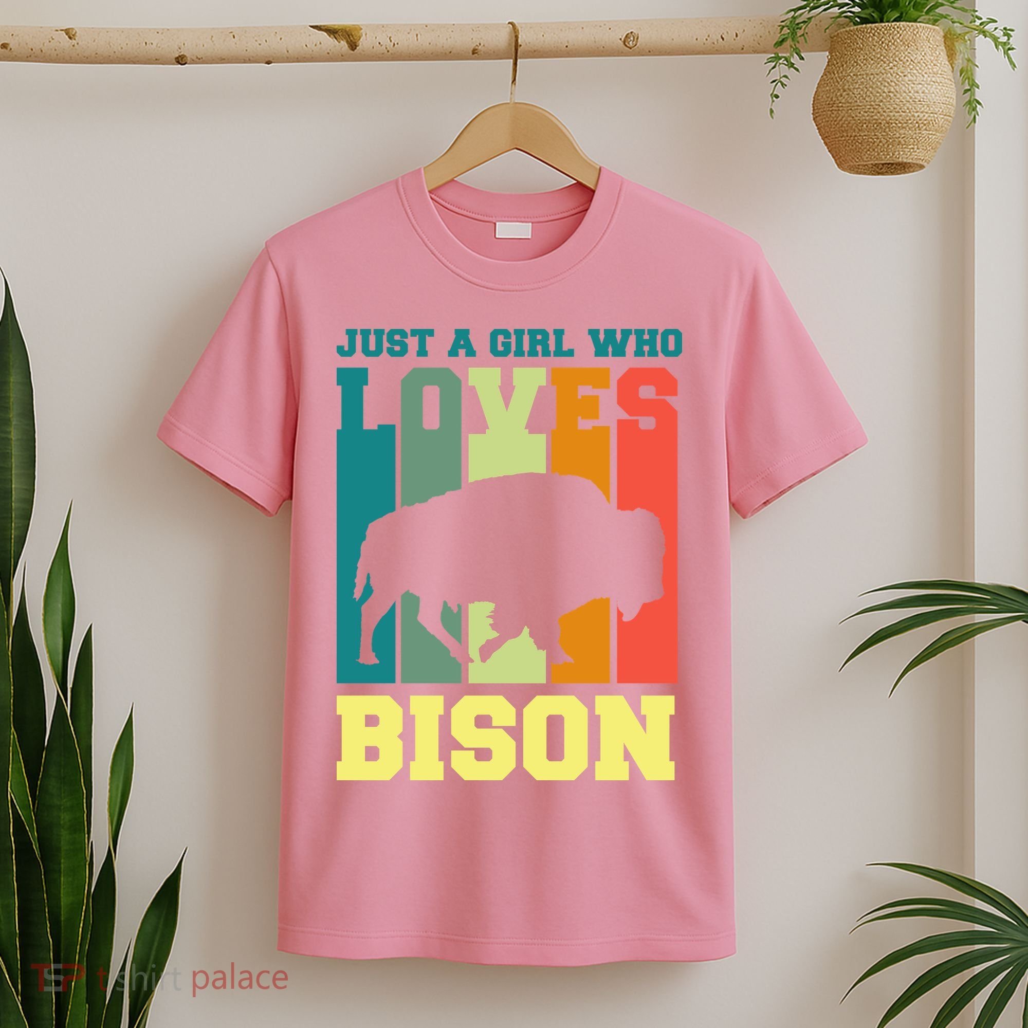 Just A Girl Who Loves Bison T-Shirt