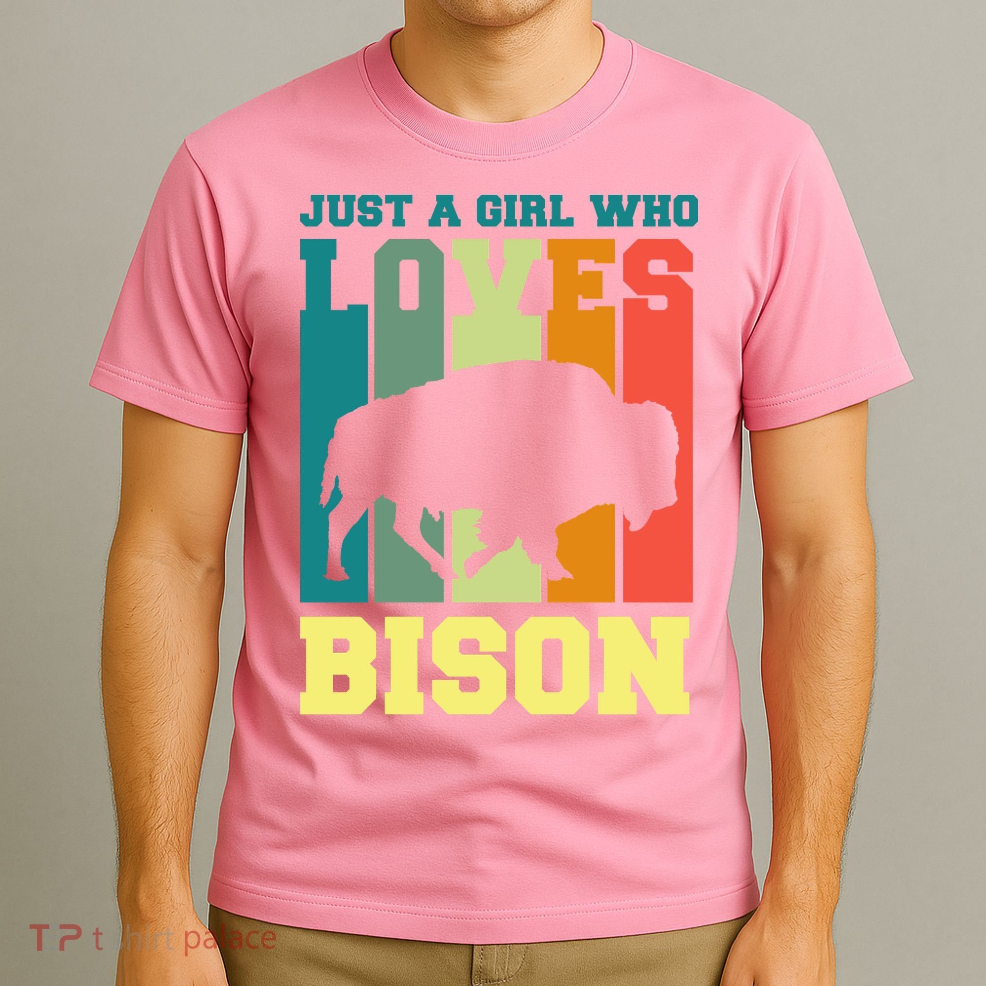 Just A Girl Who Loves Bison T-Shirt