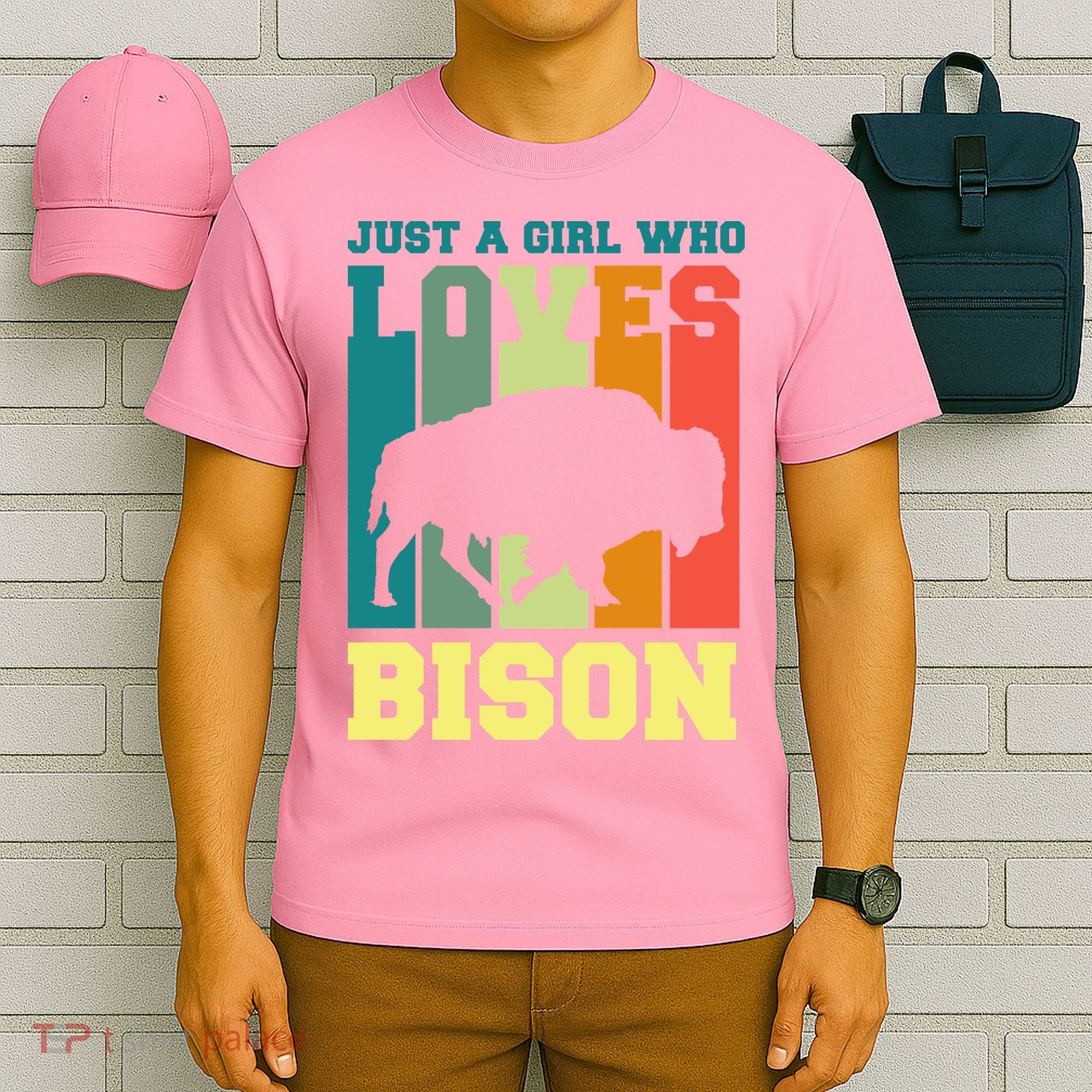 Just A Girl Who Loves Bison T-Shirt