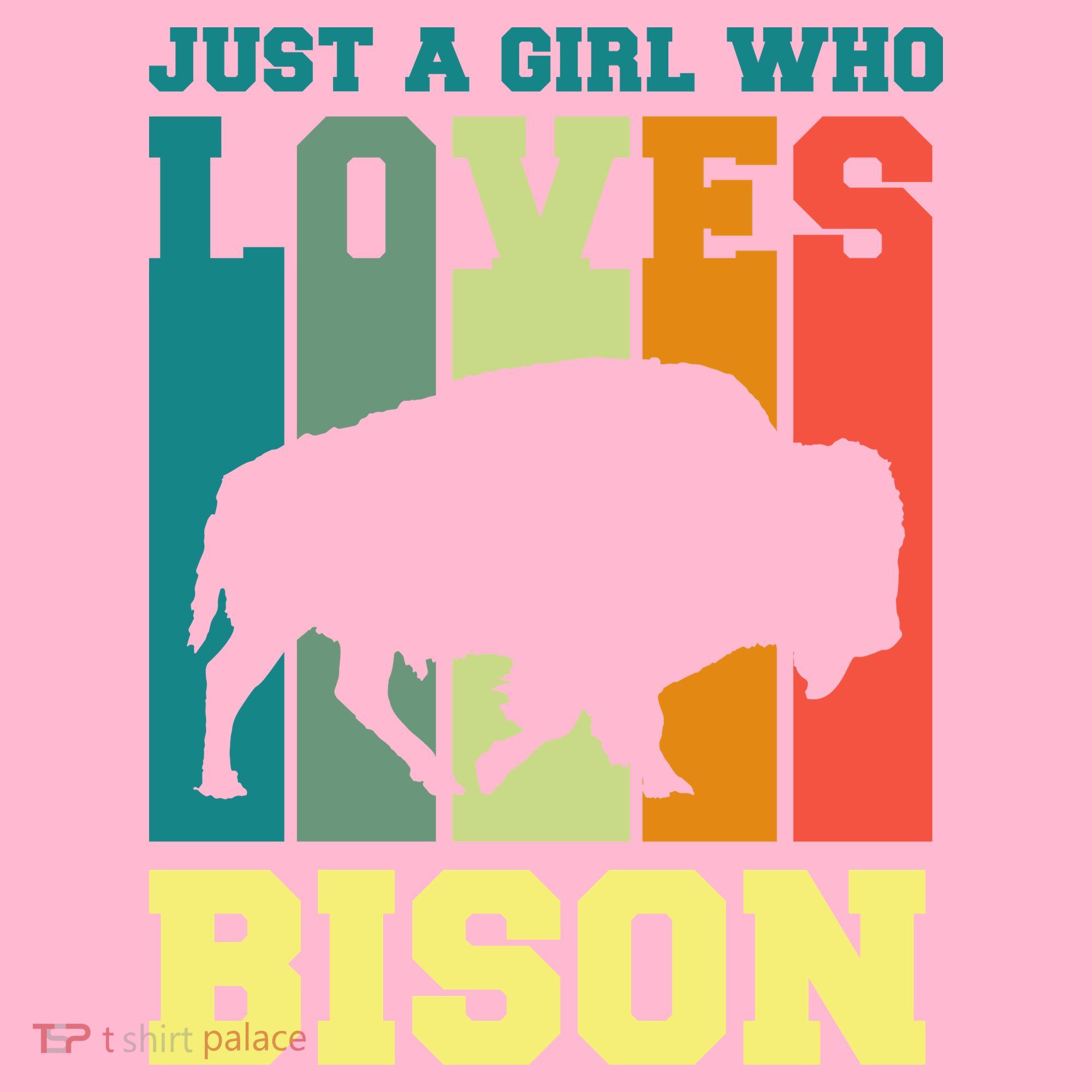 Just A Girl Who Loves Bison Baby Bodysuit