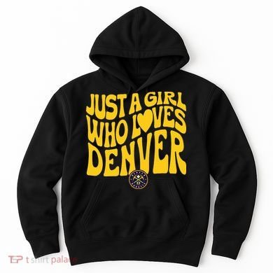 Just A Girl Who Loves D.E.N.V.E.R Nuggets Wavy Hoodie