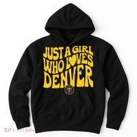 Just A Girl Who Loves D.E.N.V.E.R Nuggets Wavy Hoodie thumb 0