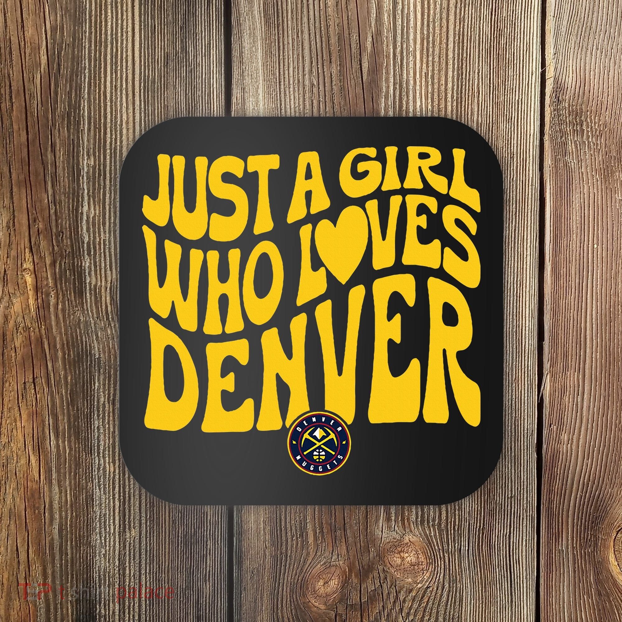 Just A Girl Who Loves D.E.N.V.E.R Nuggets Wavy Coaster