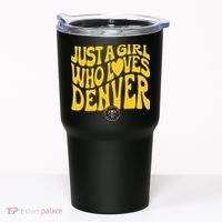 Just A Girl Who Loves D.E.N.V.E.R Nuggets Wavy Tumbler thumb 0