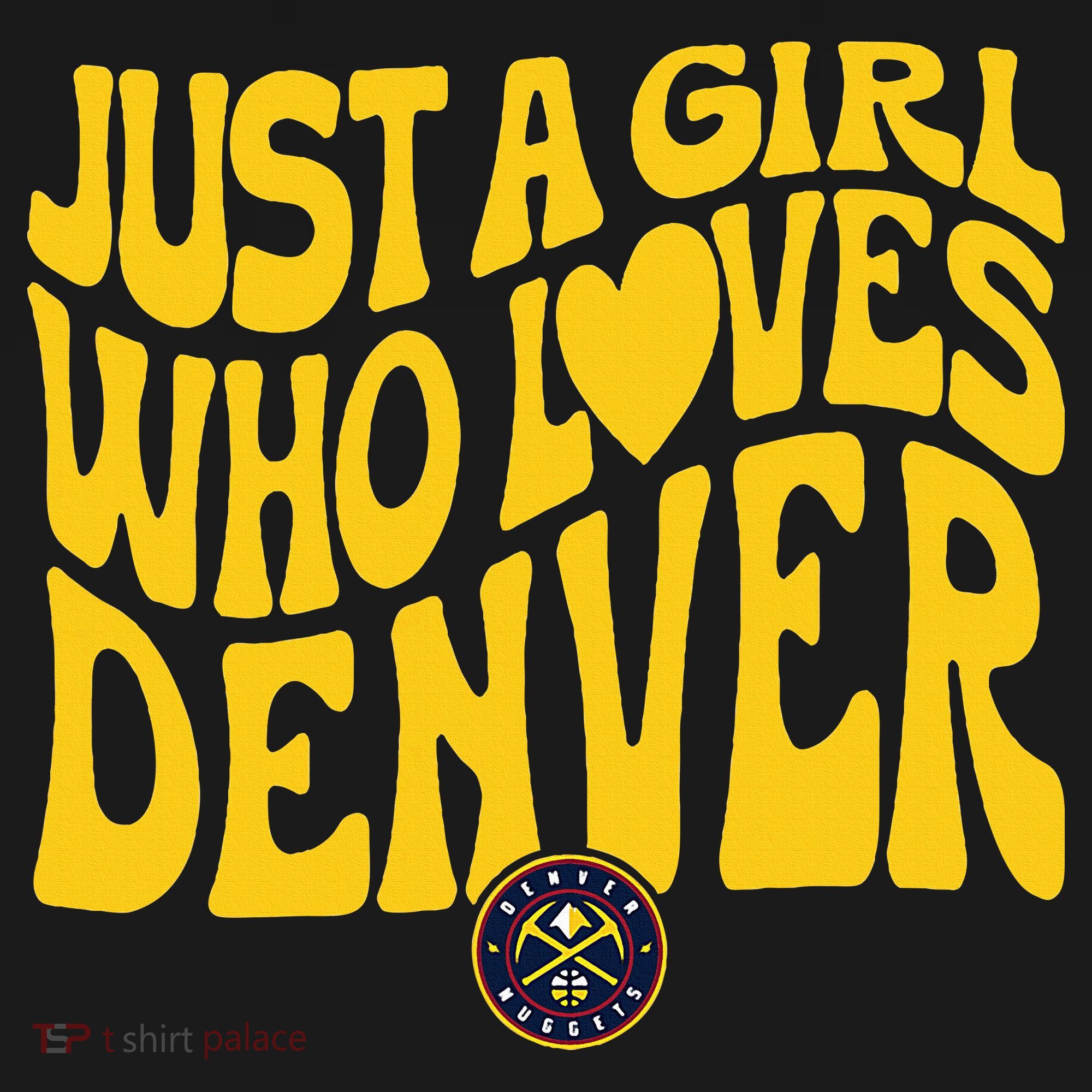Just A Girl Who Loves D.E.N.V.E.R Nuggets Wavy Women's Tank Top
