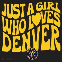 Just A Girl Who Loves D.E.N.V.E.R Nuggets Wavy Hat thumb 2