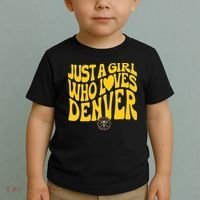 Just A Girl Who Loves D.E.N.V.E.R Nuggets Wavy Toddler T-Shirt thumb 2