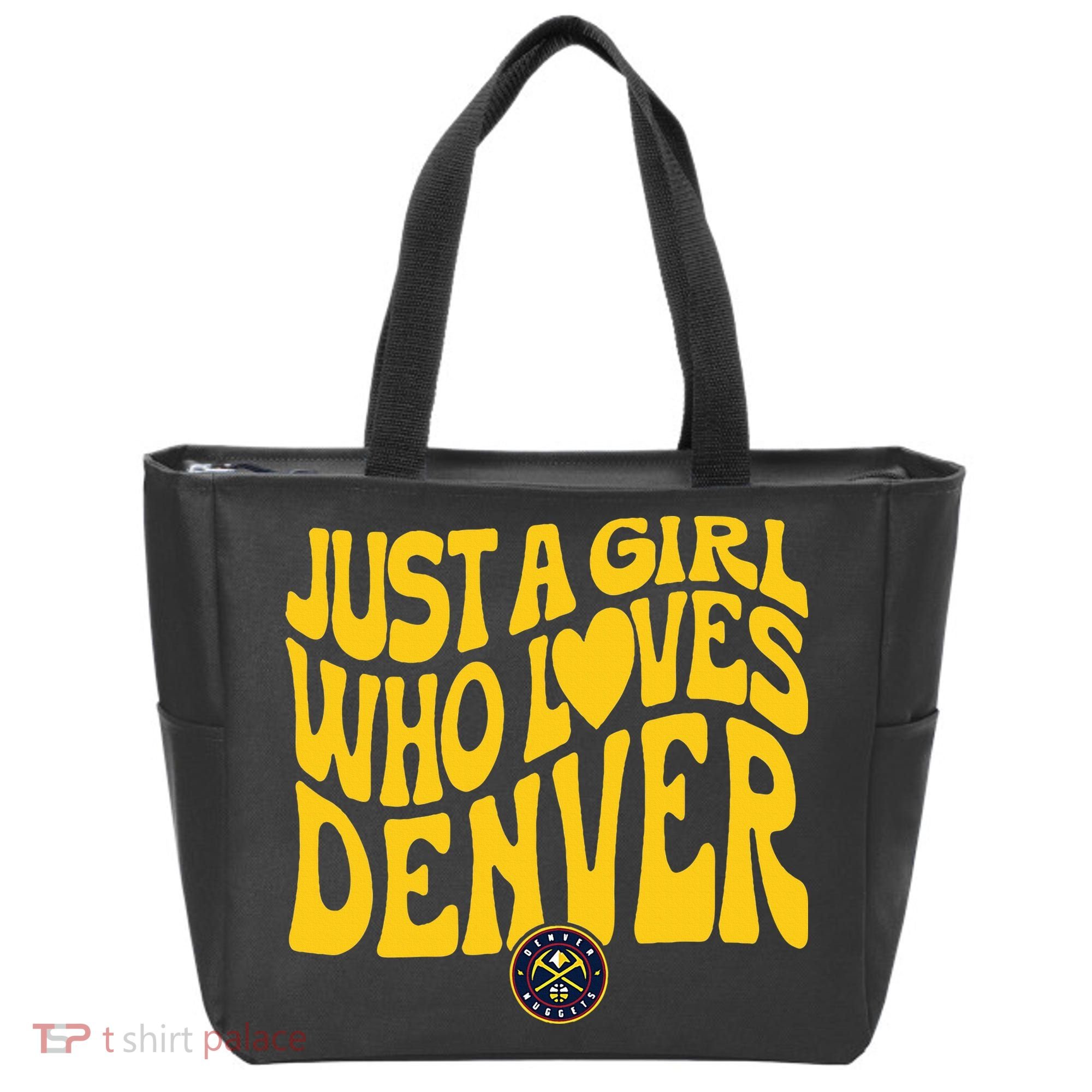 Just A Girl Who Loves D.E.N.V.E.R Nuggets Wavy Tote Bag